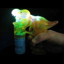 T Rex Dinosaur Lighted Bubble Gun