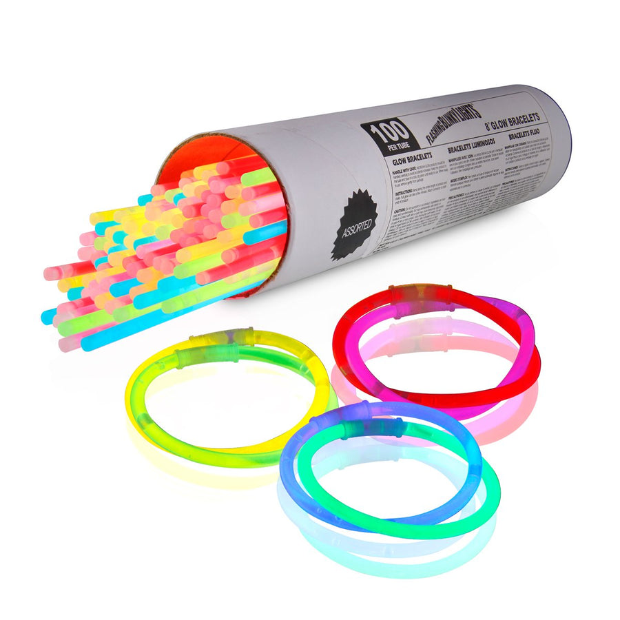 Glow Bracelet Assorted Tube of Fifty