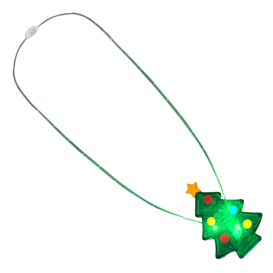 LED Christmas Tree Necklace