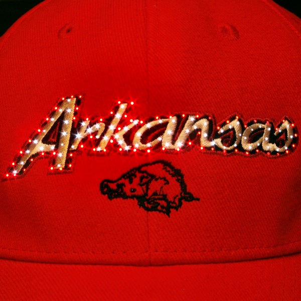 Arkansas Razorbacks Flashing Fiber Optic Cap