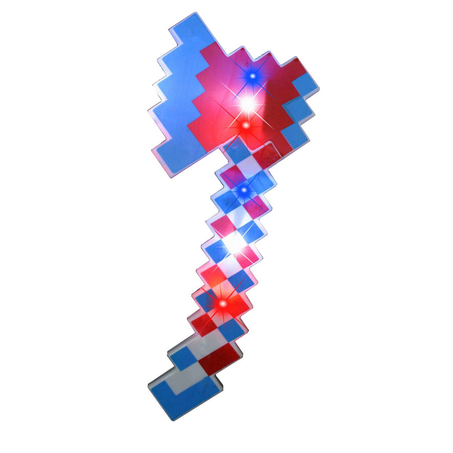 RWB Light Up Pixel Axe Sword