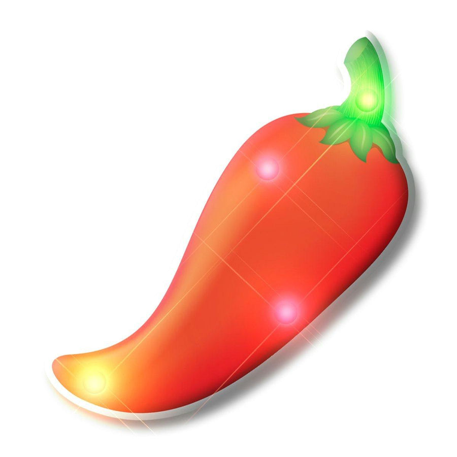 Chili Pepper Flashing Body Light Lapel Pins