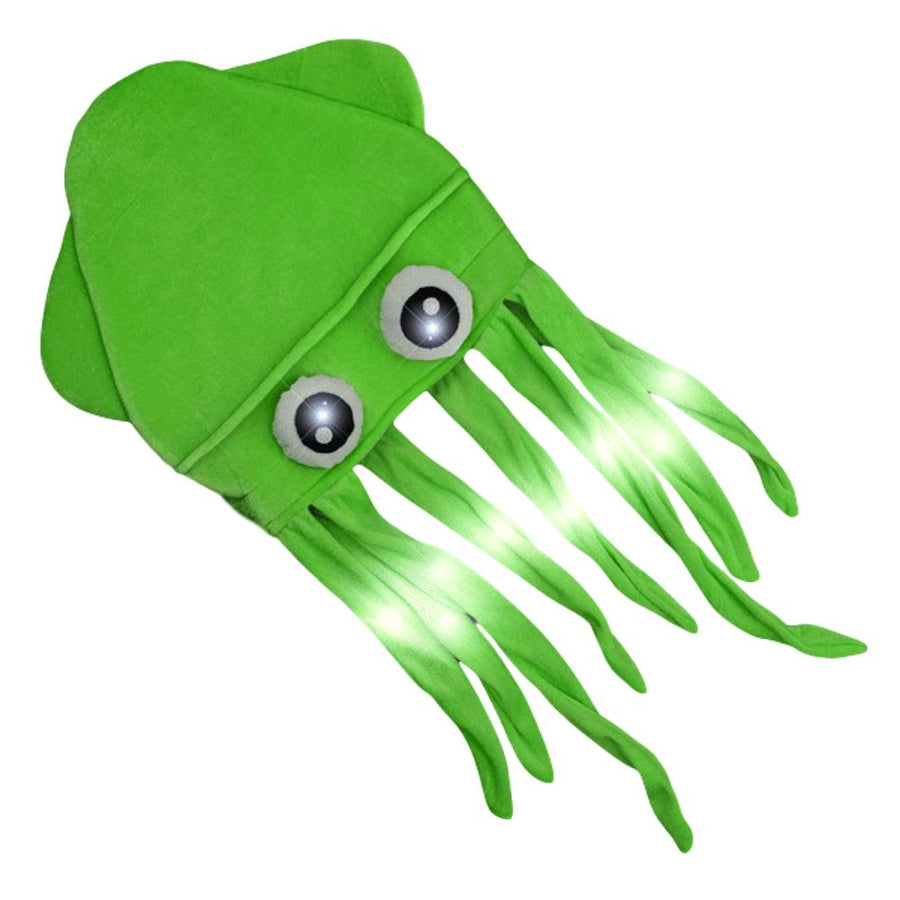 Assorted LED Under the Sea Squid Hat Pack of 4