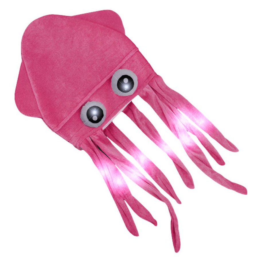 Assorted LED Under the Sea Squid Hat Pack of 4