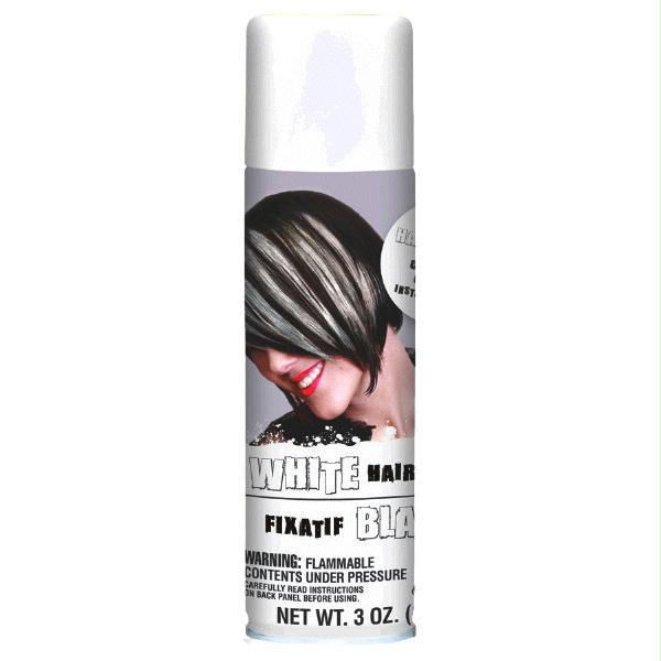 Temporary Colored Hair Spray White