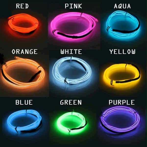 Electro Luminescent Wire 20 Foot Aqua