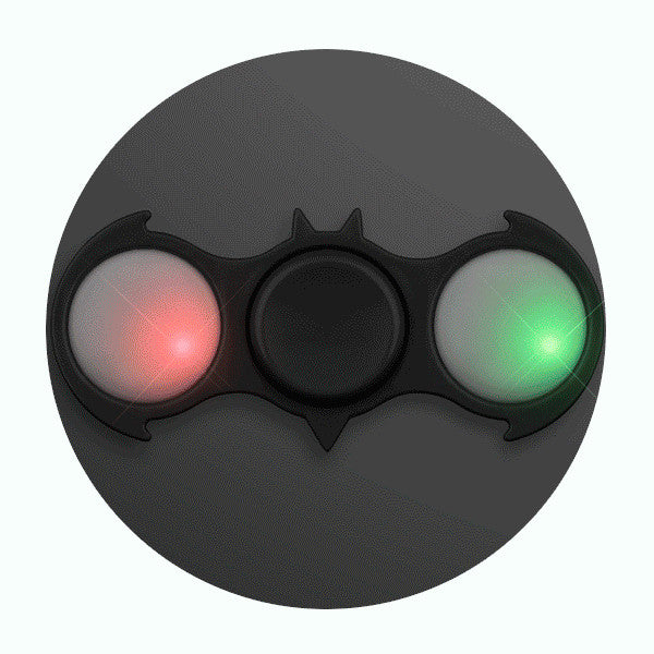 LED Light Up Black Bat EDC Fidget Spinner