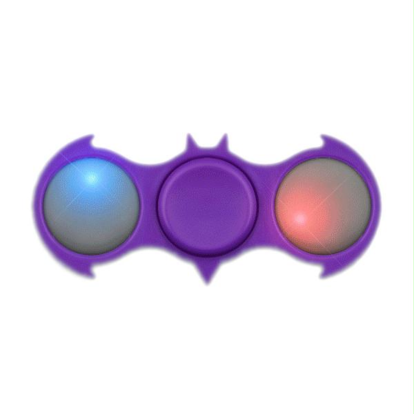 LED Light Up Purple Bat EDC Fidget Spinner