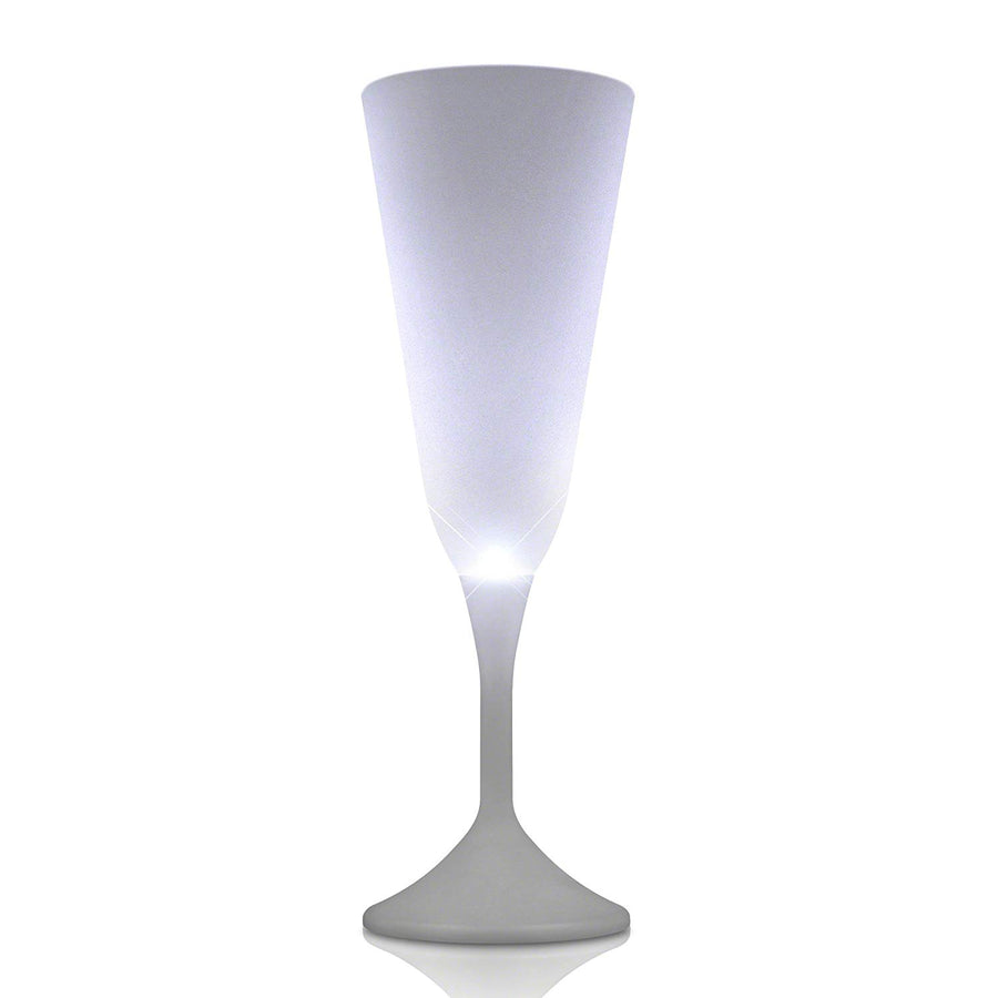 LED Steady White Light Champagne Party Drinking Glass