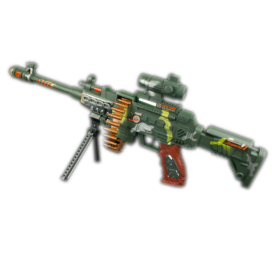 LED Light Up Camo Sniper Rifle Toy Gun