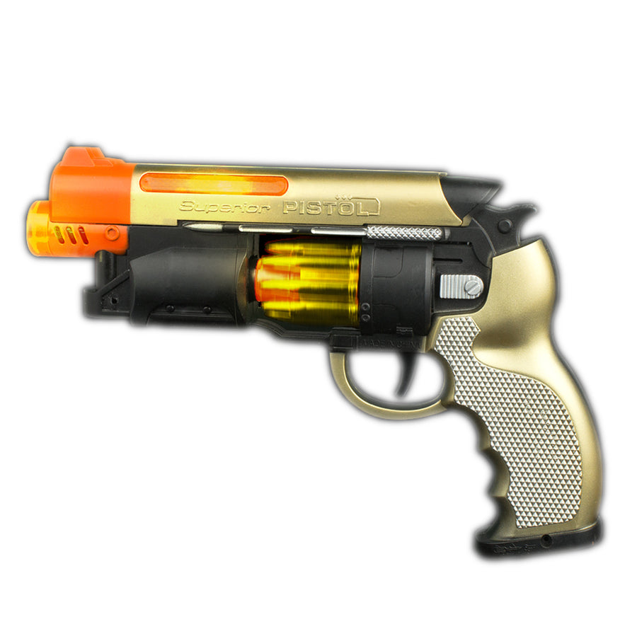 LED Light Up Self Loading Action Toy Pistol Gun