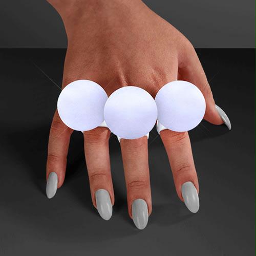 Huge Electronic White Orb Mood Flashing Rings