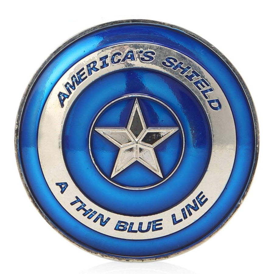 Americas Shield Thin Blue Line Commemorative Coin