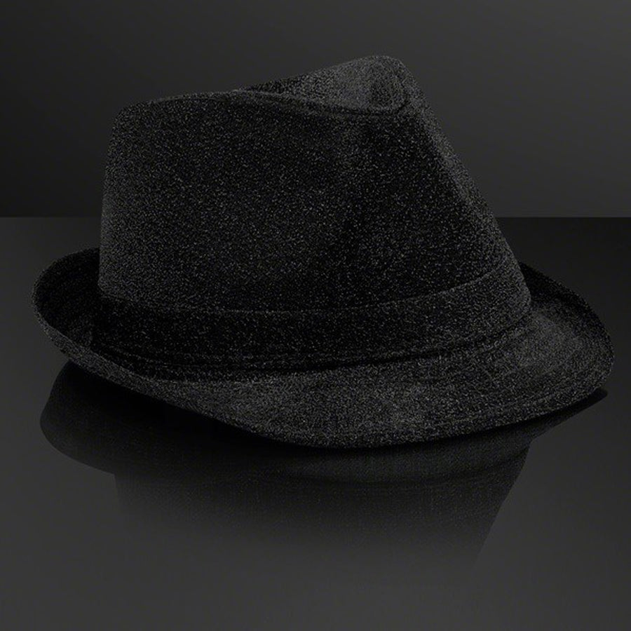 Soft Black Fabric Fedora Non Light Up