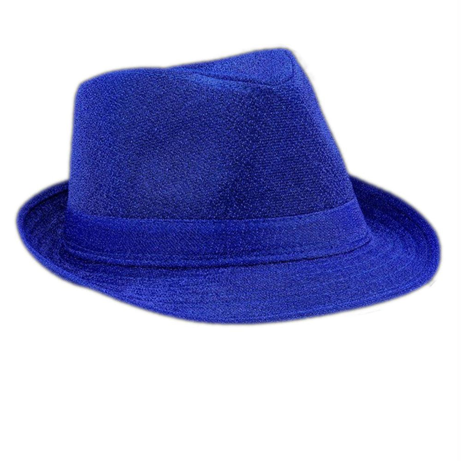 Soft Blue Fabric Fedora Non Light Up