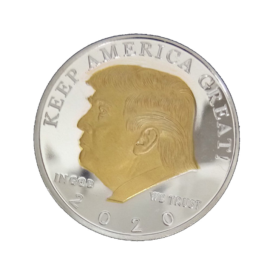 Commander in Chief 2020 Donald Trump Commemorative Gold on Silver Coin