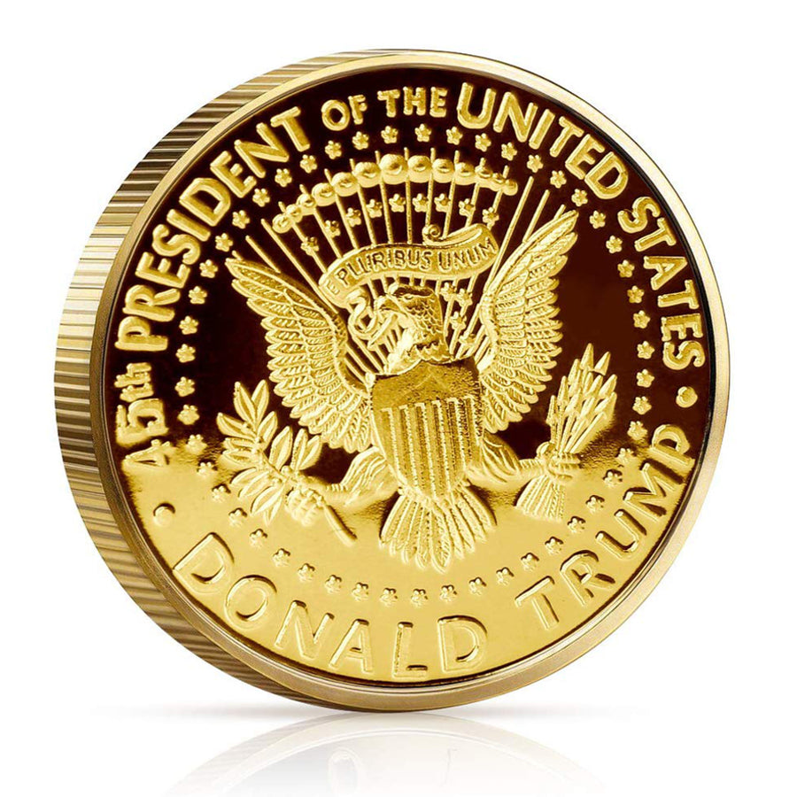 2019 Donald Trump Liberty Gold Plated Coin