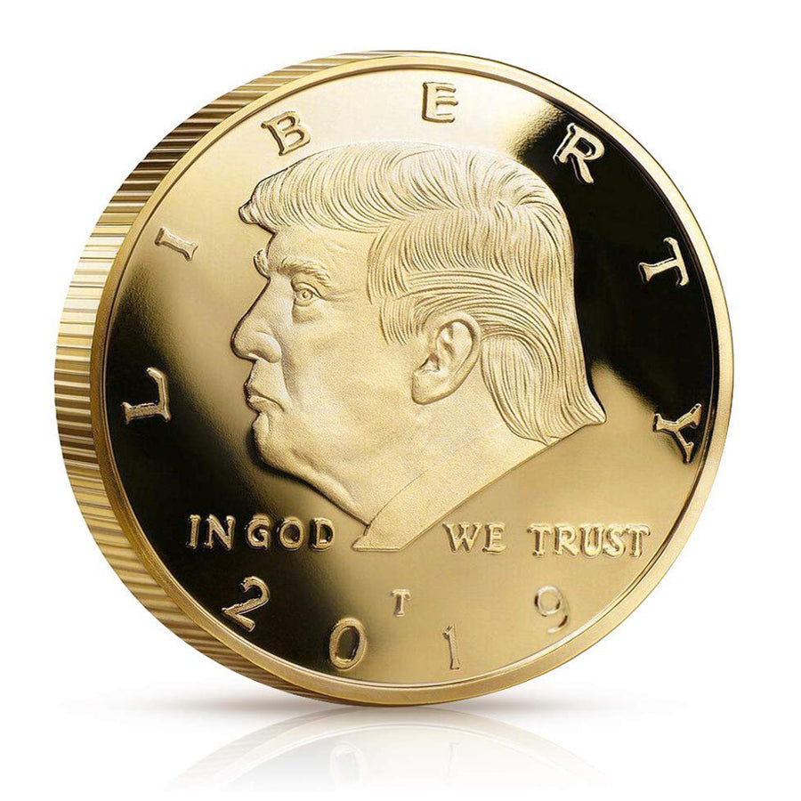 2019 Donald Trump Liberty Gold Plated Coin