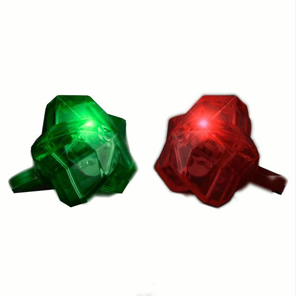 Flashing Star Shaped Festive Christmas Ring Pack of 24