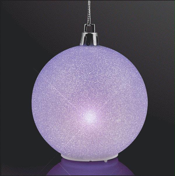 2.5’’ Glitter Value Light Hanging Christmas Ornament Decoration