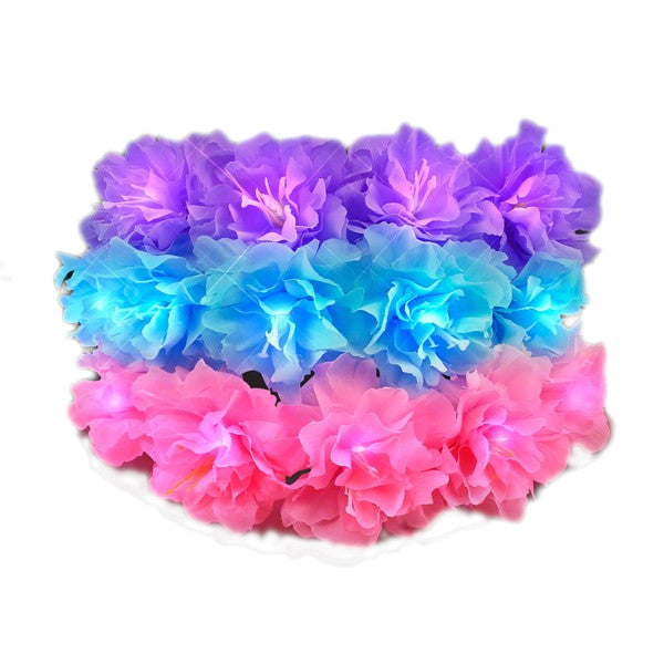 Light Up Spring Blossom Summer Wedding Flower Crown Pack of 12