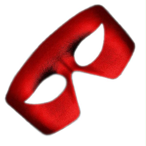 Masquerade Red Unlit Metallic Mask Mardi Gras