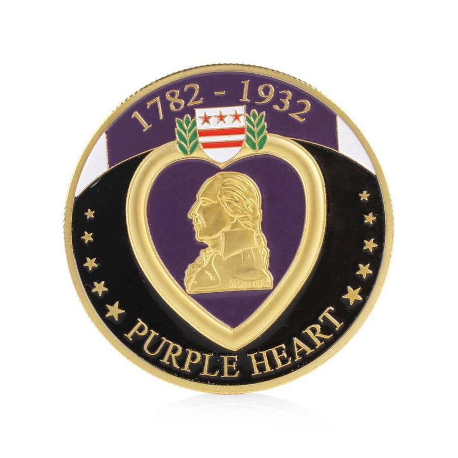 Purple Heart Military Merit Division Challenge Coin