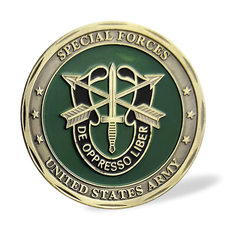 US Army Green Barret Special Forces Faithful and True Commemorative Coin