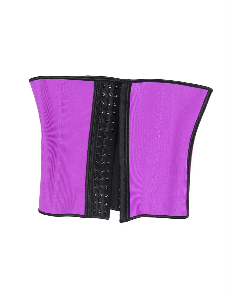 Plus Size 4 Steel Bones Purple Latex Corset