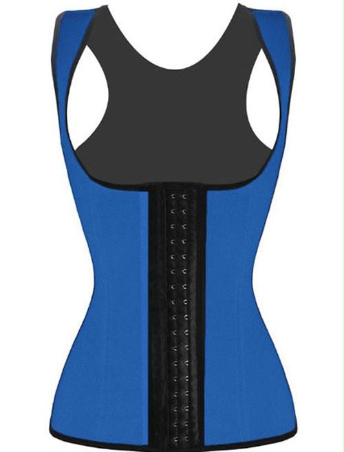 Plus Size 4 Steel Bones Latex Corset Girdle Vest Waist Cincher Body Shaper