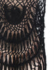 Black Knitted Hollow Out Cool Fringe Beachwear