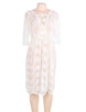 White Sheer Beach Cover Bohemian Dress