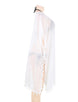 Pom Pom Tassel Hem White Gauze Cover up