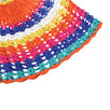 Long Sleeve Rainbow Knitted Handmade Crochet Hollow Beach Dress