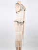 White Knitted Hollow out Long Cardigan Beach Gown