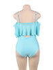 Ruffle Off-The-Shoulder One Piece Swimsuit