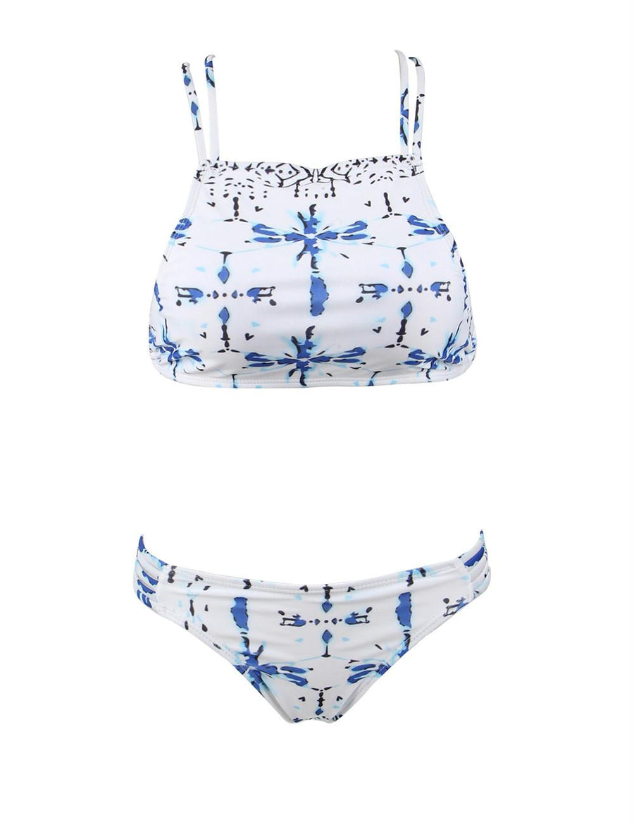 Sexy Straps Fashion Printing Sexy Summer Women Bikini Set