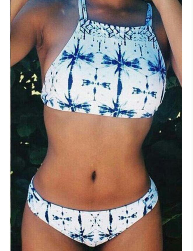 Sexy Straps Fashion Printing Sexy Summer Women Bikini Set