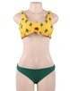 Cute Cactus Printing Sexy Summer Women's Bikini Set