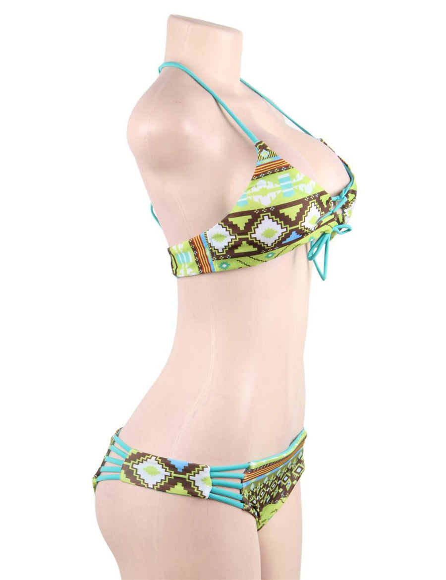 Fashion Geometric Print Sexy Summer Women's Bikini Set