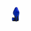 BB Satin Half D'Orsay Pumps -Electric Blue