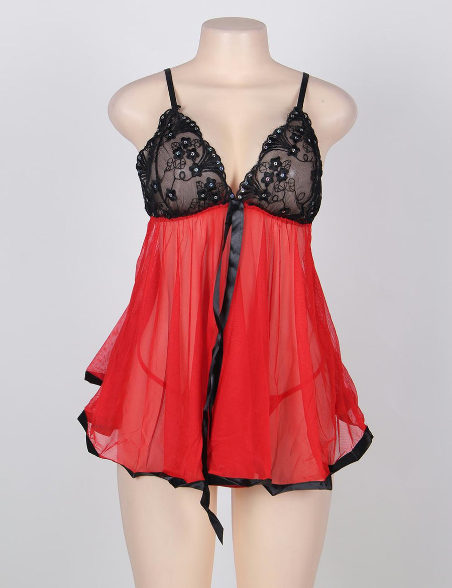 Plus Size Melody Babydoll Set