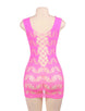 Crocheted Lace Hollow-out Chemise Dress