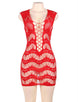 Crocheted Lace Hollow-out Chemise Dress