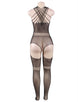 Black Multi-Strand Sling Hollow Bodystocking