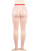 Valentine's Day Fashion Red Sparkle Fishnet pantyhose