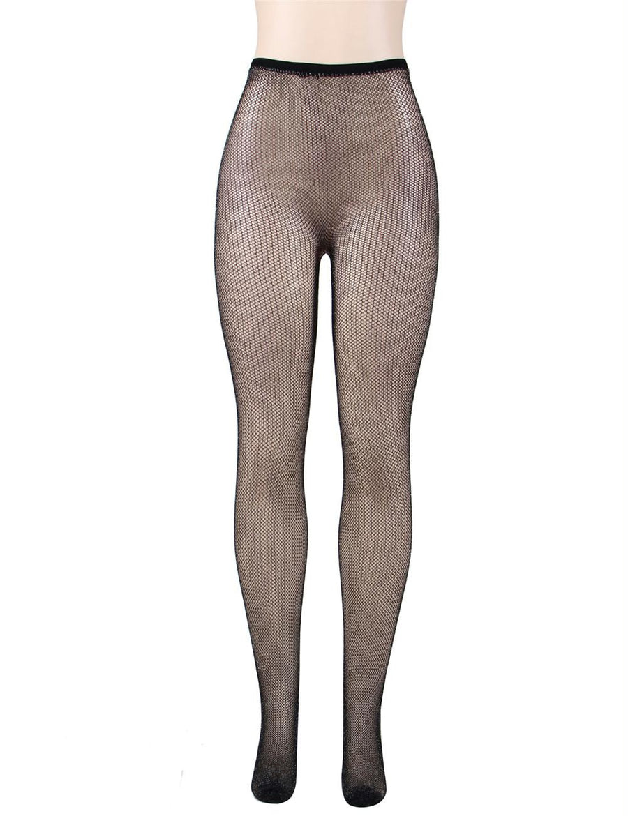 Fashion Black Sparkle Fishnet Stocking