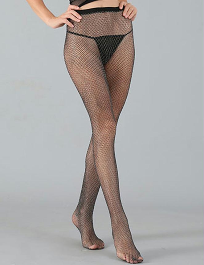 Fashion Black Sparkle Fishnet Stocking