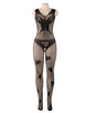 Plus Size Butterfly Pattern Backless BodyStocking