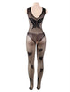 Plus Size Butterfly Pattern Backless BodyStocking